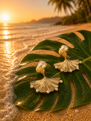 Boucles d'oreilles coquillages